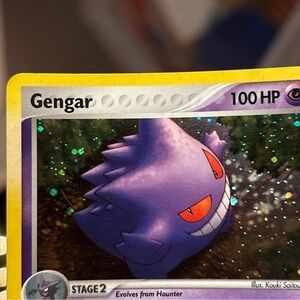 Gengar Trading Card  Holographic!! Mint Rare